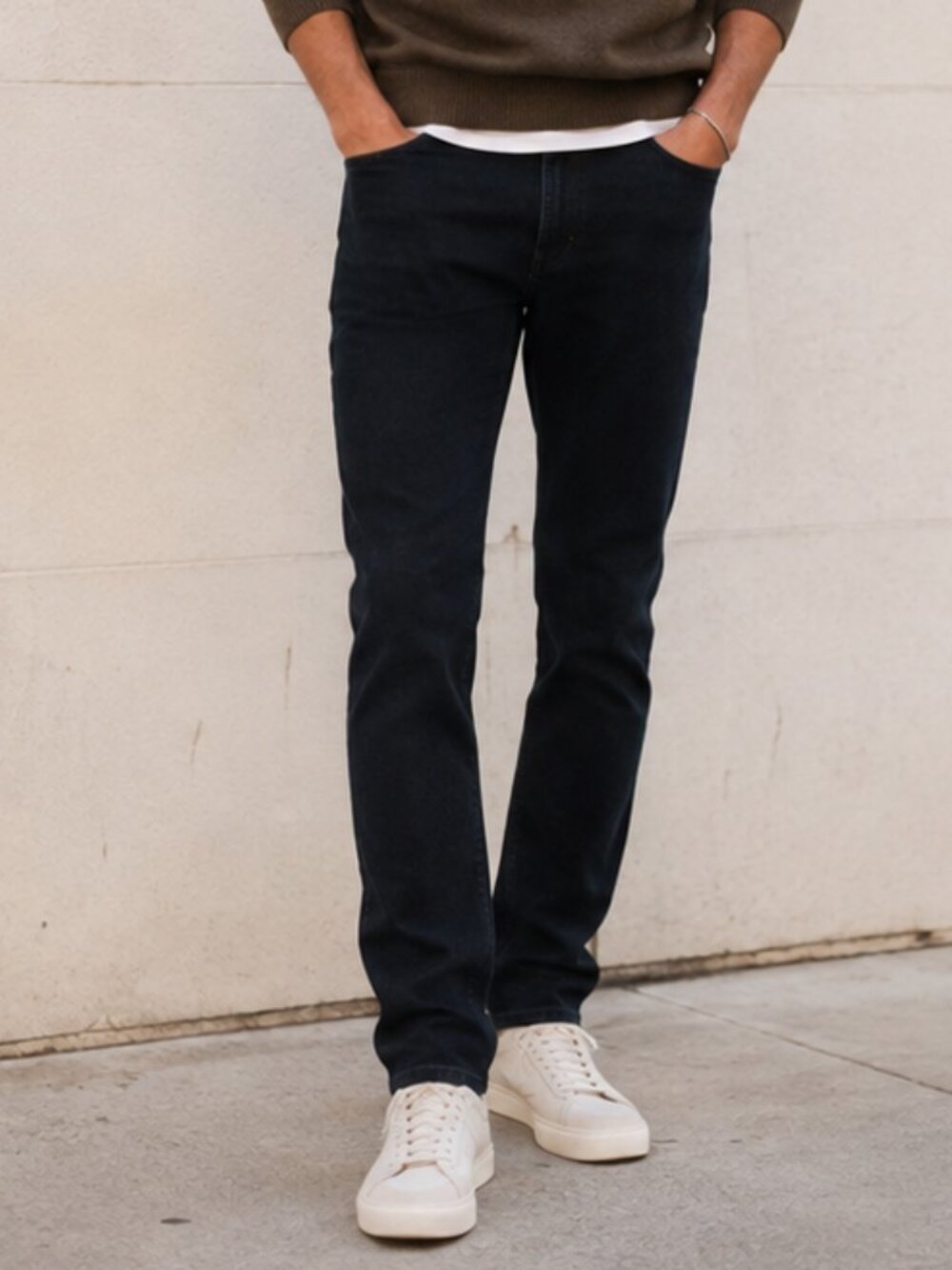 7 For All Mankind Slimmy Jeans Men's Dark indigo wash Stretch Denim | Size 32